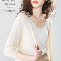 2023 Spring and Autumn New Women's Korean Style Short Fashion Knitted Cardigan Sweater Women's Solid Color Easiest for Match Temperament Jacket