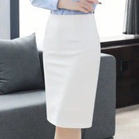 Professional Skirt Women's Summer Skirt Open Skirt Knee Skirt Long Skirt Work Midi Skirt Hip Skirt Knee Skirt