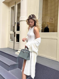 2025 Cross-Border Popular Elegant Soft Knitted Women's Sweater Cardigan Loose Long Casual Versatile