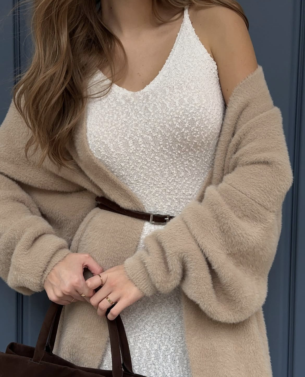 2025 Cross-Border Popular Elegant Soft Knitted Women's Sweater Cardigan Loose Long Casual Versatile