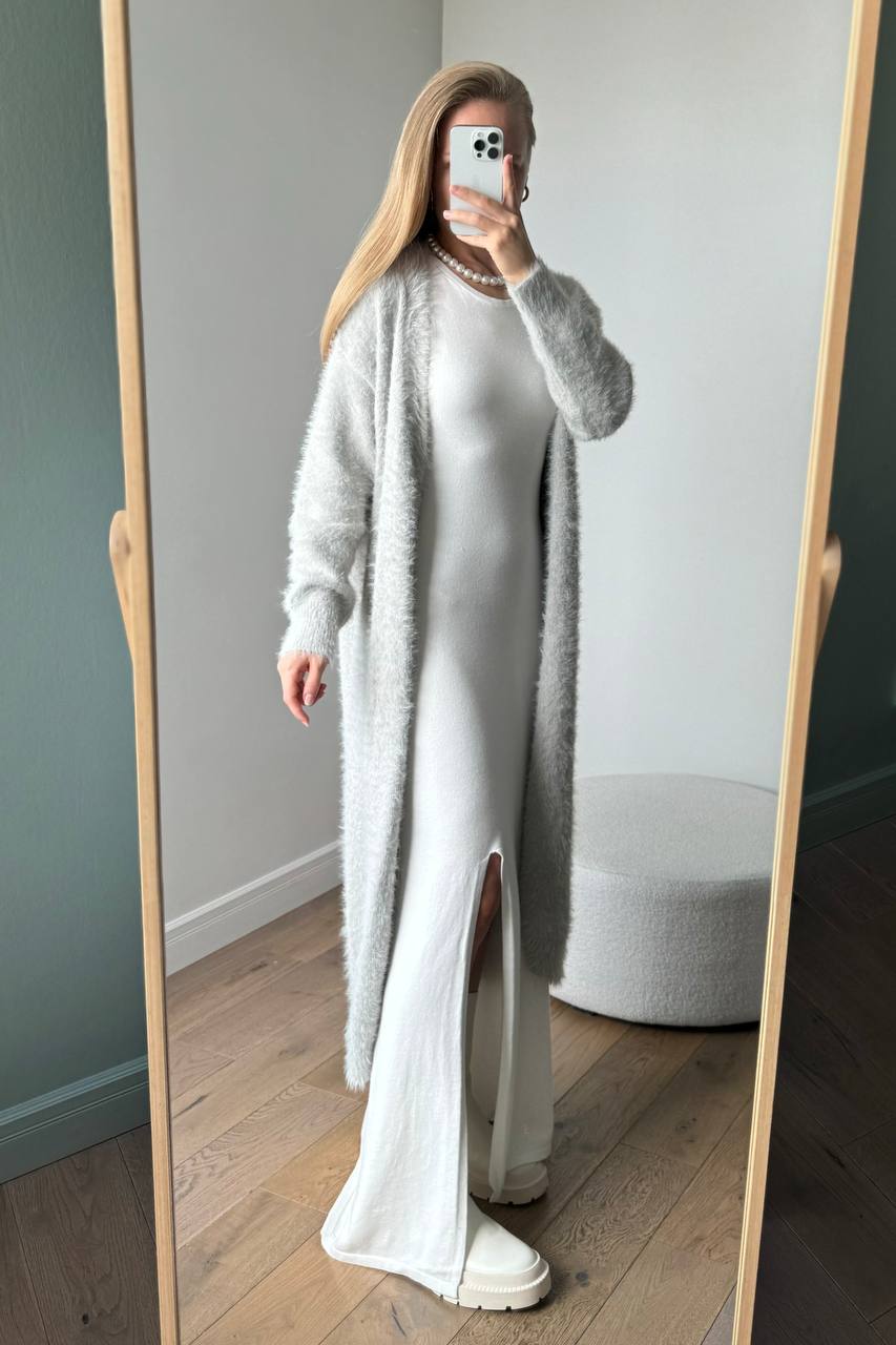 2025 Cross-Border Popular Elegant Soft Knitted Women's Sweater Cardigan Loose Long Casual Versatile