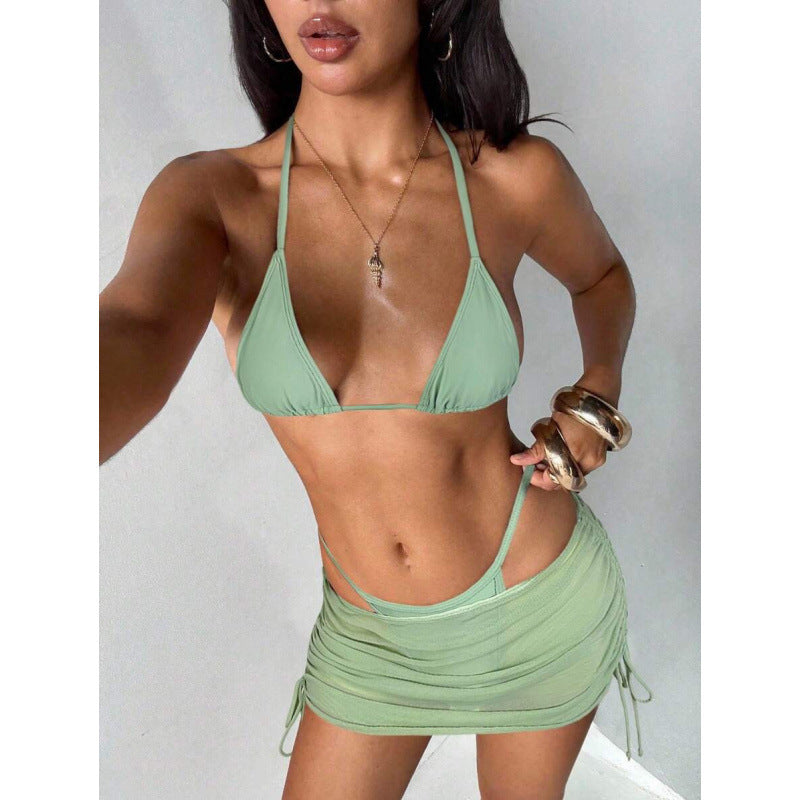 2025 Export Dropshipping Women Beachwear Women's Bikini Set Sexy Elegant Romantic Retro