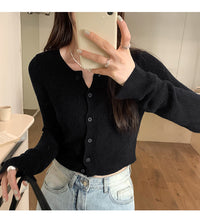 Dopamine Super Nice Long-Sleeved Knitted Cardigan for Women 2025 Summer New Style Petite Anti-Sun Blouse Slim Top