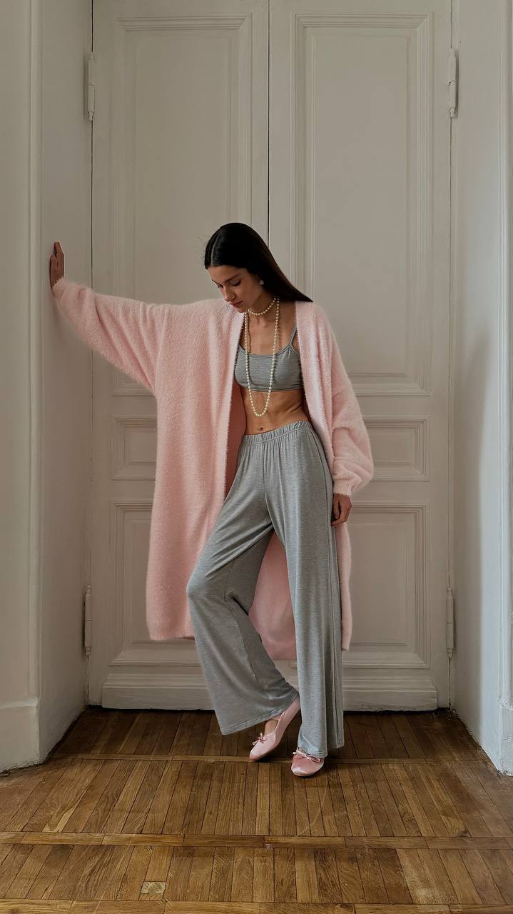 2025 Cross-Border Popular Elegant Soft Knitted Women's Sweater Cardigan Loose Long Casual Versatile