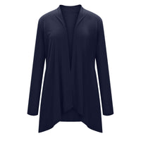 Cross-Border European and American Women's Clothing 2026 Amazon Hot-Selling Women's Knitted Solid Color Long-Sleeve Cardigan Top with Pockets in Stock