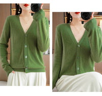 Autumn and Winter Atmosphere Wool Cardigan for Women, Lazy Style Knitted Jacket, Loose Outer Wear, Soft and Gentle, Super Popular on Ins