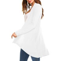Cross-Border European and American Women's Clothing 2026 Amazon Hot-Selling Women's Knitted Solid Color Long-Sleeve Cardigan Top with Pockets in Stock