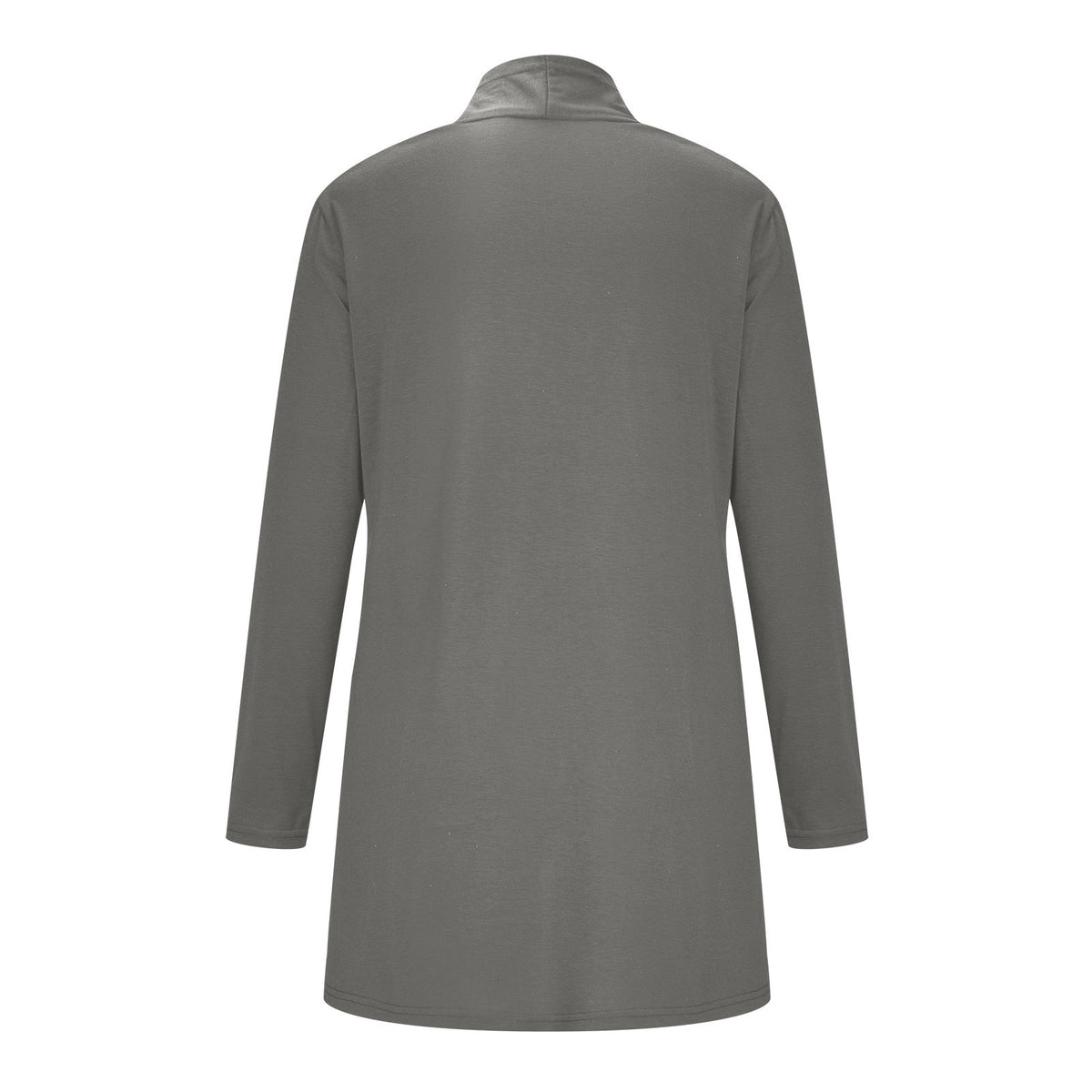 Cross-Border European and American Women's Clothing 2026 Amazon Hot-Selling Women's Knitted Solid Color Long-Sleeve Cardigan Top with Pockets in Stock