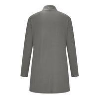 Cross-Border European and American Women's Clothing 2026 Amazon Hot-Selling Women's Knitted Solid Color Long-Sleeve Cardigan Top with Pockets in Stock