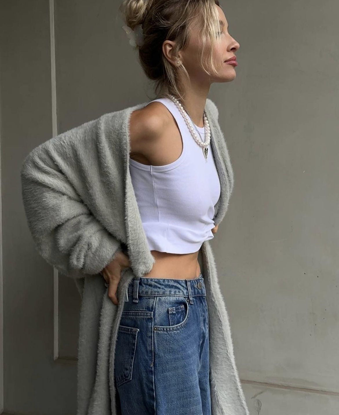 2025 Cross-Border Popular Elegant Soft Knitted Women's Sweater Cardigan Loose Long Casual Versatile