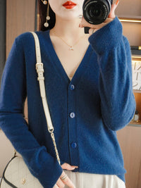 Autumn and Winter Atmosphere Wool Cardigan for Women, Lazy Style Knitted Jacket, Loose Outer Wear, Soft and Gentle, Super Popular on Ins