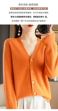 Autumn and Winter Atmosphere Wool Cardigan for Women, Lazy Style Knitted Jacket, Loose Outer Wear, Soft and Gentle, Super Popular on Ins