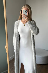 2025 Cross-Border Popular Elegant Soft Knitted Women's Sweater Cardigan Loose Long Casual Versatile