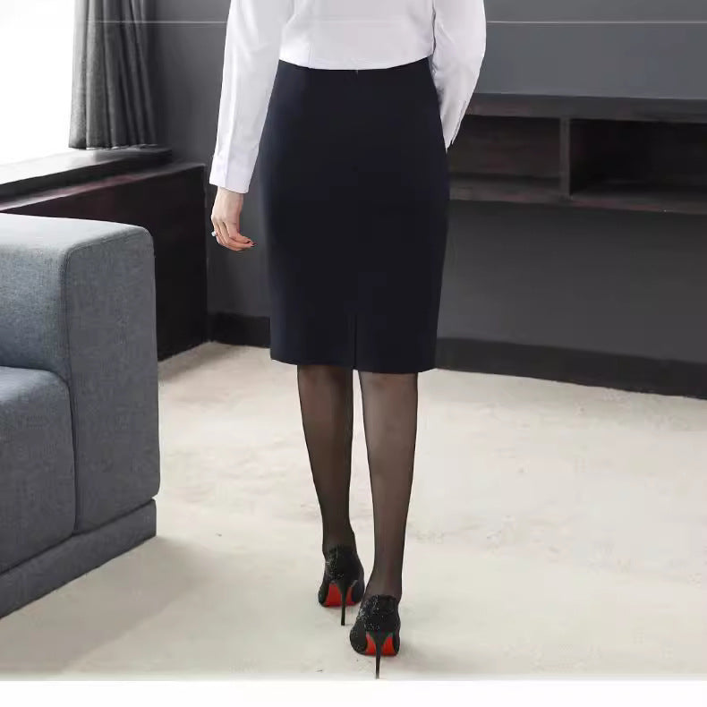 Professional Skirt Women's Summer Skirt Open Skirt Knee Skirt Long Skirt Work Midi Skirt Hip Skirt Knee Skirt