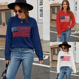 Foreign trade cross-border new hand hook flower sweet knitted cardigan sweater coat women's lazy casual loose sweater
