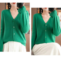 Autumn and Winter Atmosphere Wool Cardigan for Women, Lazy Style Knitted Jacket, Loose Outer Wear, Soft and Gentle, Super Popular on Ins