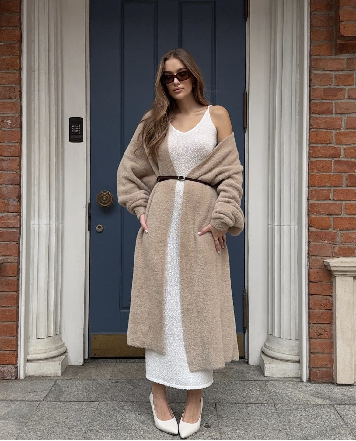 2025 Cross-Border Popular Elegant Soft Knitted Women's Sweater Cardigan Loose Long Casual Versatile