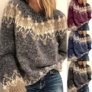 Foreign trade cross-border new hand hook flower sweet knitted cardigan sweater coat women's lazy casual loose sweater
