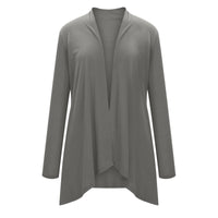 Cross-Border European and American Women's Clothing 2026 Amazon Hot-Selling Women's Knitted Solid Color Long-Sleeve Cardigan Top with Pockets in Stock