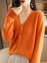Autumn and Winter Atmosphere Wool Cardigan for Women, Lazy Style Knitted Jacket, Loose Outer Wear, Soft and Gentle, Super Popular on Ins
