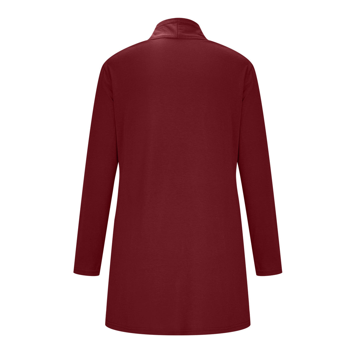 Cross-Border European and American Women's Clothing 2026 Amazon Hot-Selling Women's Knitted Solid Color Long-Sleeve Cardigan Top with Pockets in Stock