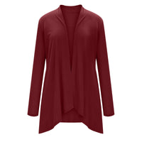 Cross-Border European and American Women's Clothing 2026 Amazon Hot-Selling Women's Knitted Solid Color Long-Sleeve Cardigan Top with Pockets in Stock