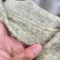 Floral Yarn Round Neck Cardigan Single-Breasted Mohair Soft Waxy Knitted Cardigan for Women Casual Versatile Fashion Versatile