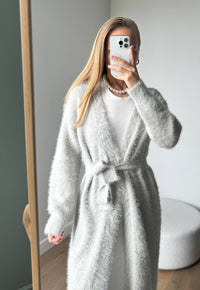 2025 Cross-Border Popular Elegant Soft Knitted Women's Sweater Cardigan Loose Long Casual Versatile
