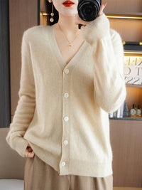 Autumn and Winter Atmosphere Wool Cardigan for Women, Lazy Style Knitted Jacket, Loose Outer Wear, Soft and Gentle, Super Popular on Ins