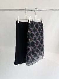Dorothy South Korea Romantic Vacation Black Mesh Pure Desire Lace Low Waist Midi Fishtail Skirt