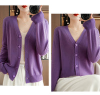 Autumn and Winter Atmosphere Wool Cardigan for Women, Lazy Style Knitted Jacket, Loose Outer Wear, Soft and Gentle, Super Popular on Ins